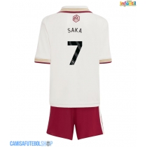 Camisa de time de futebol Arsenal Bukayo Saka #7 Replicas 3º Equipamento Infantil 2025-26 Manga Curta (+ Calças curtas)